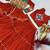 Orange Cotton Mirror & Gamthi Work Lehenga Choli Set