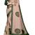 beige green shimmer handloom cotton blend saree with floral print (t sfshmr35)