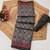 grey purple shimmer handloom cotton blend digital print saree