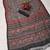 grey purple shimmer handloom cotton blend digital print saree