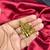 Vintage Floral Brooch, Gold Tone Indian Saree Pin, Kundan Style Wedding Jewelry