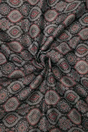 grey purple shimmer handloom cotton blend digital print saree