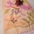 peach pink shimmer handloom cotton blend saree floral print (t sfshmr31)