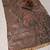 brown shimmer handloom cotton blend saree with floral print