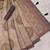 beige shimmer handloom cotton blend saree with floral print (t sfshmr29)