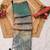 teal shimmer handloom cotton blend saree floral print