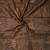 brown shimmer handloom cotton blend saree with floral print