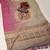 grey pink shimmer handloom cotton blend digital print saree