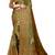 olive green shimmer handloom cotton blend saree floral print (t sfshmr22)
