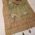 olive green shimmer handloom cotton blend saree floral print (t sfshmr22)