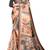 sea green peach shimmer handloom cotton blend digital print saree