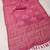 women's pink magenta shimmer handloom cotton saree - bandhani paisley print