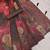 mauve purple shimmer handloom cotton blend saree brush stroke abstract print (t sfshmr15)