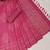 women's pink magenta shimmer handloom cotton saree - bandhani paisley print