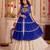 Cream Cotton Gamthi Work Lehenga Choli Set