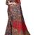 blue pink shimmer handloom cotton blend digital print saree