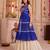 Cream Cotton Gamthi Work Lehenga Choli Set