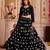 Black Cotton Lehenga Choli Set