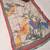 beige shimmer handloom cotton blend digital print saree (t sfshmr14)