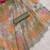 multicolor shimmer handloom cotton blend saree abstract floral print