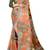 multicolor shimmer handloom cotton blend saree abstract floral print
