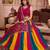 Multicolor Cotton Mirror Embroidered Lehenga Choli with Dupatta