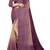 purple mauve shimmer handloom cotton blend saree with ombre plain to print