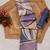 beige purple shimmer handloom cotton blend saree with abstract swirl print (t sfshmr5)