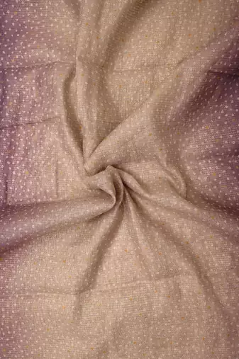 purple mauve shimmer handloom cotton blend saree with ombre plain to print