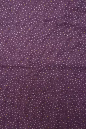 purple mauve shimmer handloom cotton blend saree with ombre plain to print