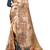 beige brown shimmer handloom cotton blend digital print saree (t sfshmr4)