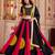 Multicolor Cotton Gamthi Work Lehenga Choli with Dupatta