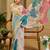 beige shimmer handloom cotton blend digital print saree (sfshmr49)