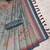 grey blue shimmer handloom cotton blend saree ombre floral border print