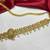 Lakshmi Temple Kamarband, Gold Tone Saree Waist Belt, Pearl Ruby Green Stone Bridal Jewelry