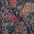 blue shimmer handloom cotton blend saree with floral bouquet print