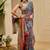 blue pink shimmer handloom cotton blend digital print saree (sfshmr12)