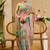 multicolor shimmer handloom cotton blend saree abstract floral print (sfshmr9)