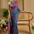 blue purple shimmer handloom cotton blend digital print saree (sfshmr16)