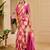 pink beige shimmer handloom cotton blend saree check box print (sfshmr8)