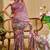 mauve purple shimmer handloom cotton blend saree floral print (sfshmr48)