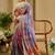 purple pink shimmer handloom cotton blend saree floral print (sfshmr44)