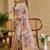 grey shimmer handloom cotton blend digital print saree (sfshmr42)