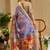 purple pink shimmer handloom cotton blend saree floral print (sfshmr44)