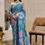 teal shimmer handloom cotton blend saree floral print (sfshmr38)