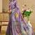 purple shimmer handloom cotton blend digital print saree (sfshmr41)