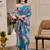 teal shimmer handloom cotton blend saree floral print (sfshmr38)