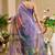 purple shimmer handloom cotton blend digital print saree (sfshmr41)