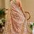 beige pink shimmer handloom cotton blend saree with floral print (sfshmr40)