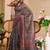 grey purple shimmer handloom cotton blend digital print saree (sfshmr34)